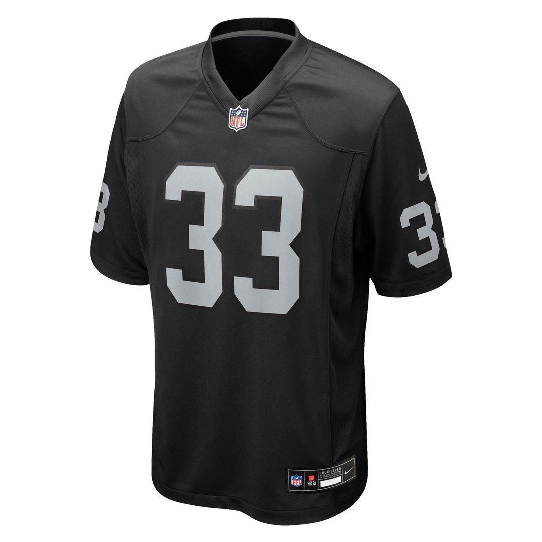 Men's Las Vegas Raiders Jamal Adams Nike  Black Team Game Jersey