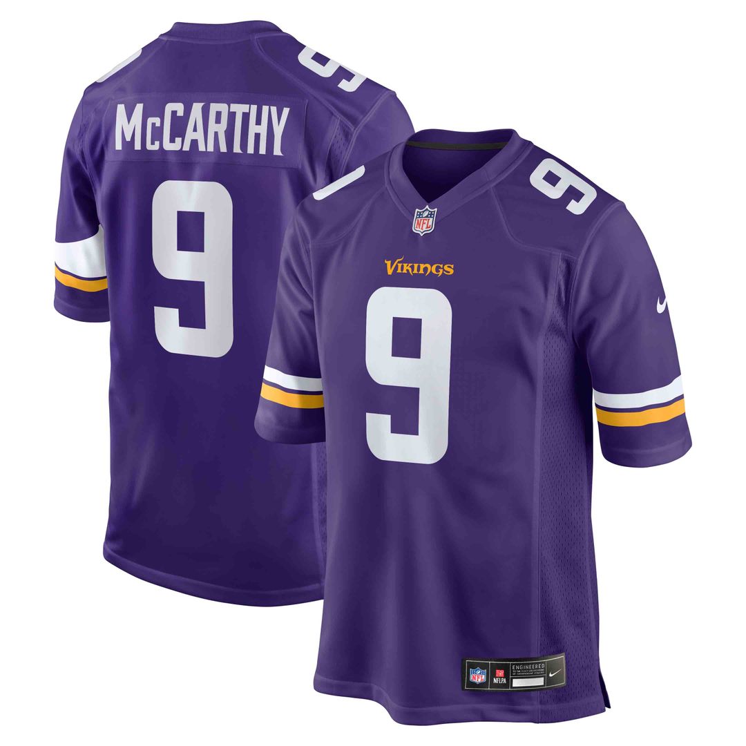 Men's Minnesota Vikings J.J. McCarthy Nike White Alternate Game Player Jersey