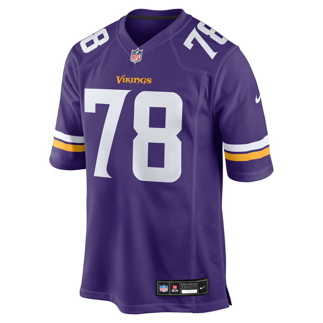 Men's Minnesota Vikings Ryan Kelly Nike  Purple Team Game Jersey