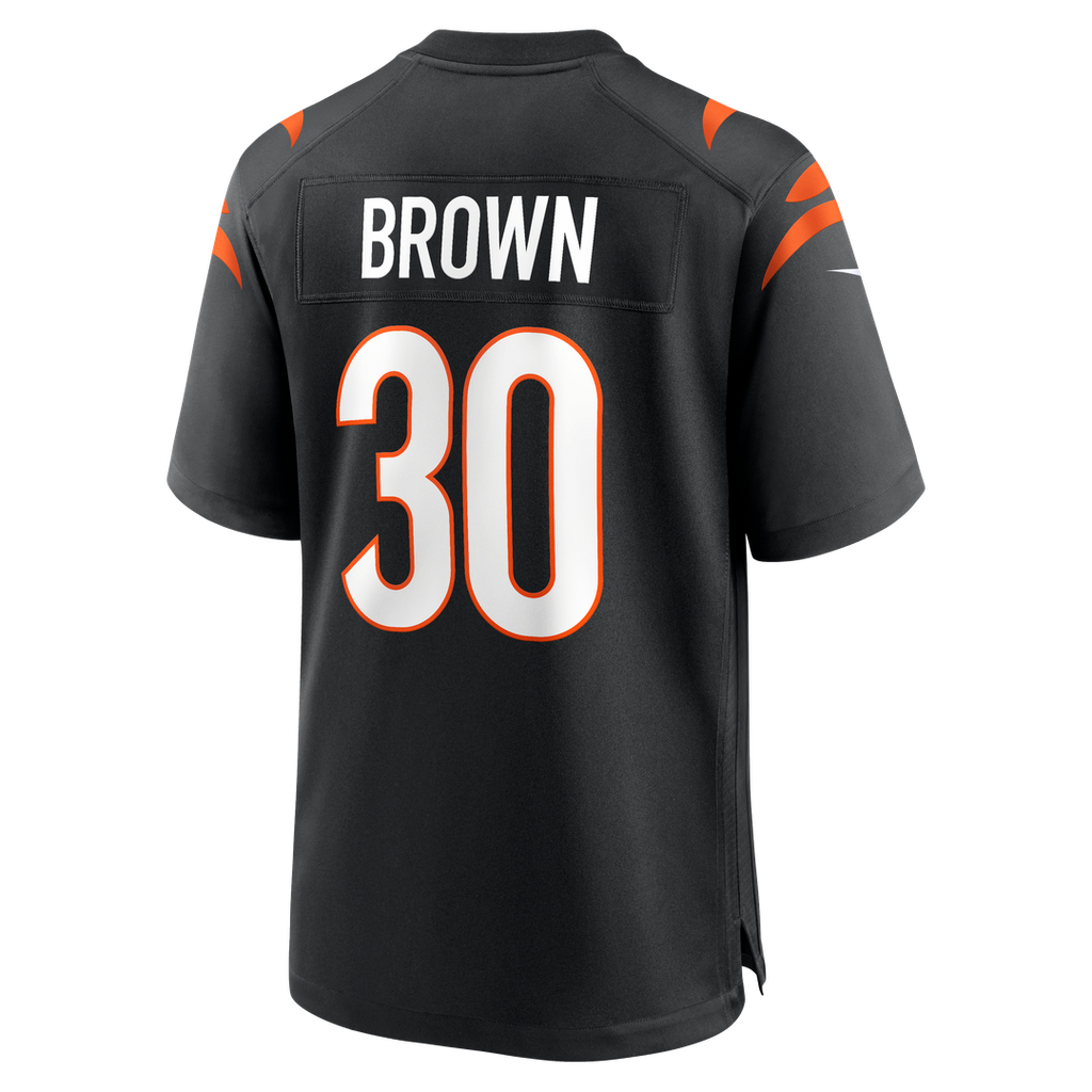 Men's Cincinnati Bengals Chase Brown Nike  Black Team Game Jersey