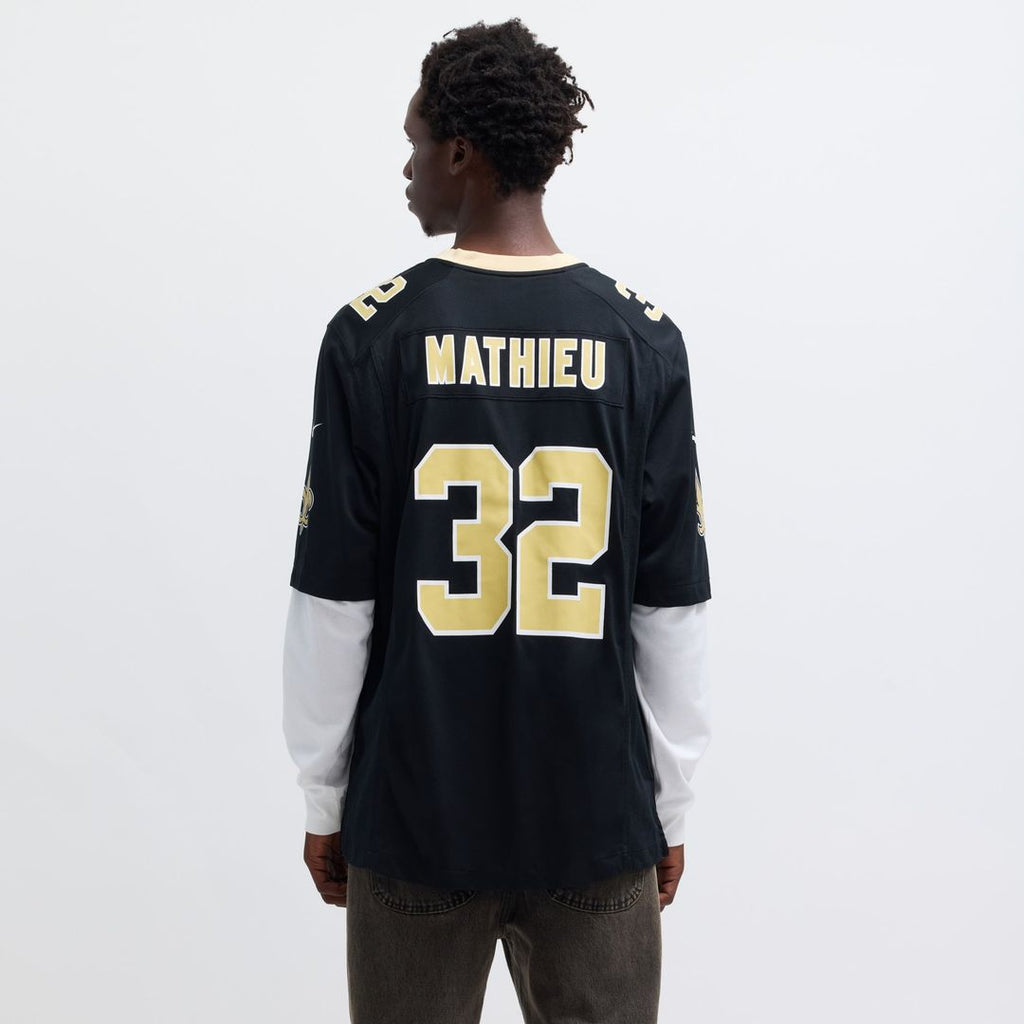 Men's New Orleans Saints Tyrann Mathieu Nike Black Game Jersey
