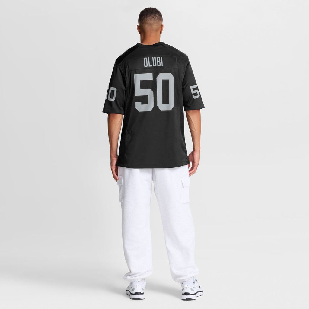 Men's Las Vegas Raiders Segun Olubi Nike  Black Team Game Jersey