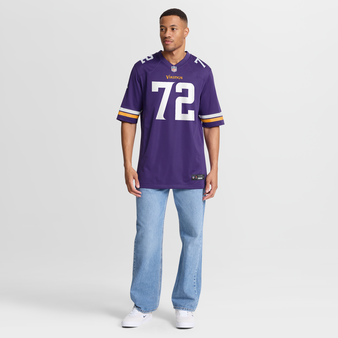 Men's Minnesota Vikings Ryan Van Demark Nike  Purple Team Game Jersey
