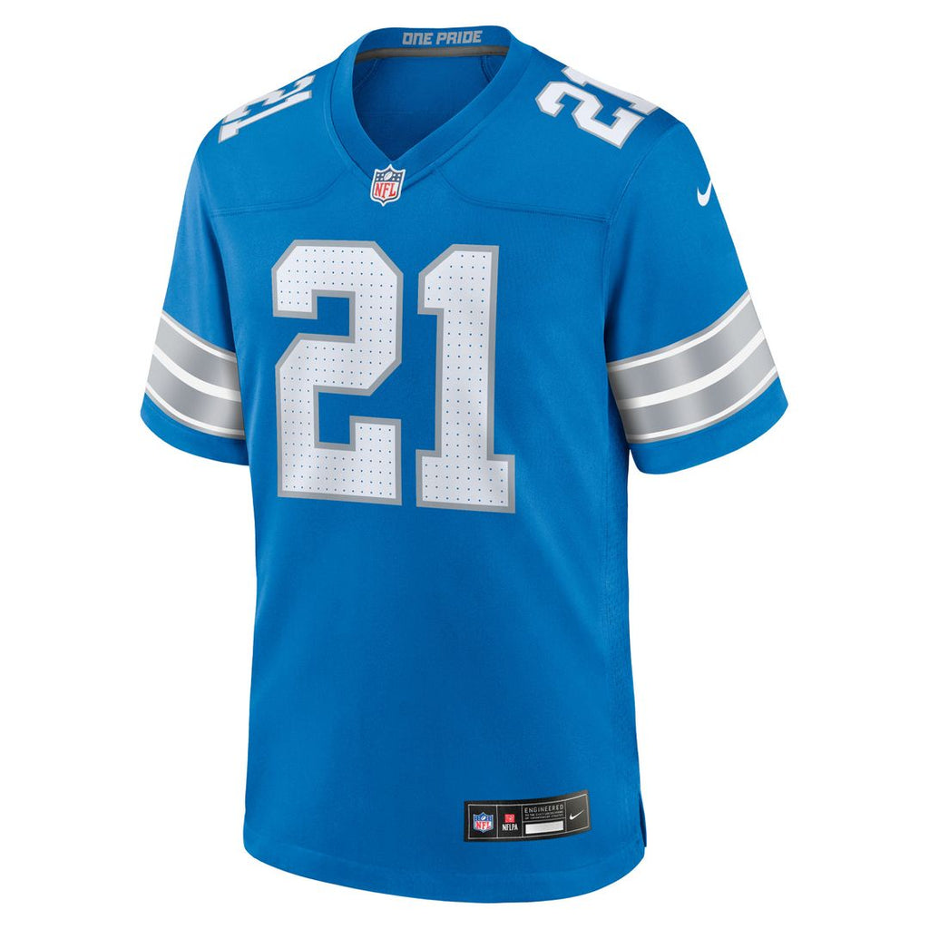 Men's Detroit Lions Roger McCreary Nike  Blue Team Game Jersey