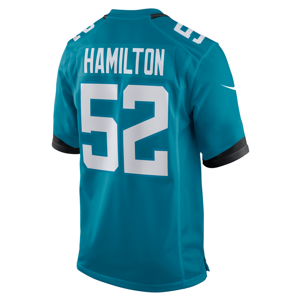 Men's Jacksonville Jaguars DaVon Hamilton Nike Black Game Jersey