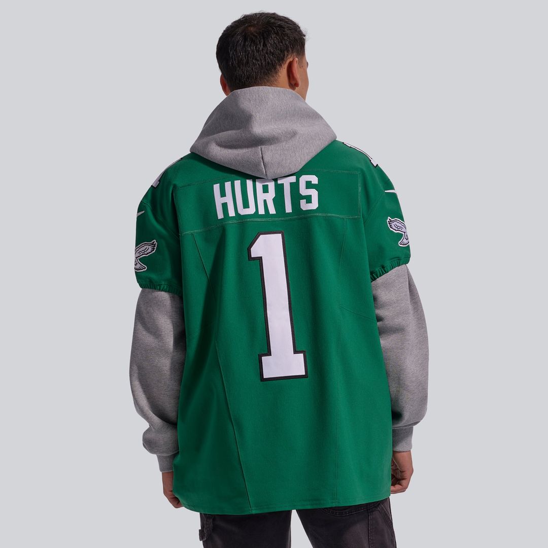 Men's Philadelphia Eagles Jalen Hurts Nike Midnight Green Team Vapor F.U.S.E. Elite Jersey