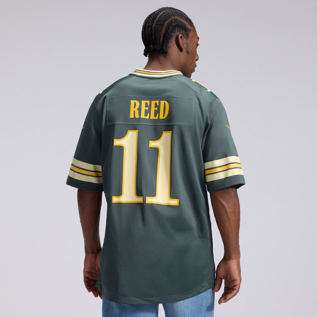 Men's Green Bay Packers Jayden Reed Nike Green 2026 Rivalries Collection Game Jersey