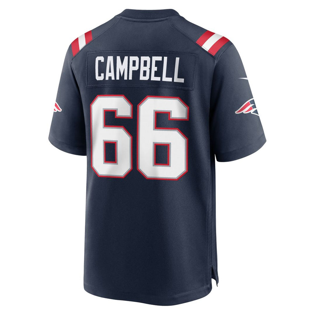 Men's New England Patriots Will Campbell Nike Navy Team Game Jersey