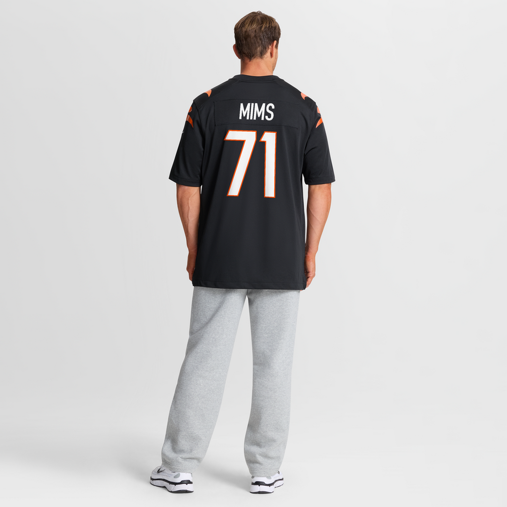 Men's Cincinnati Bengals Amarius Mims Nike Black  Player Game Jersey