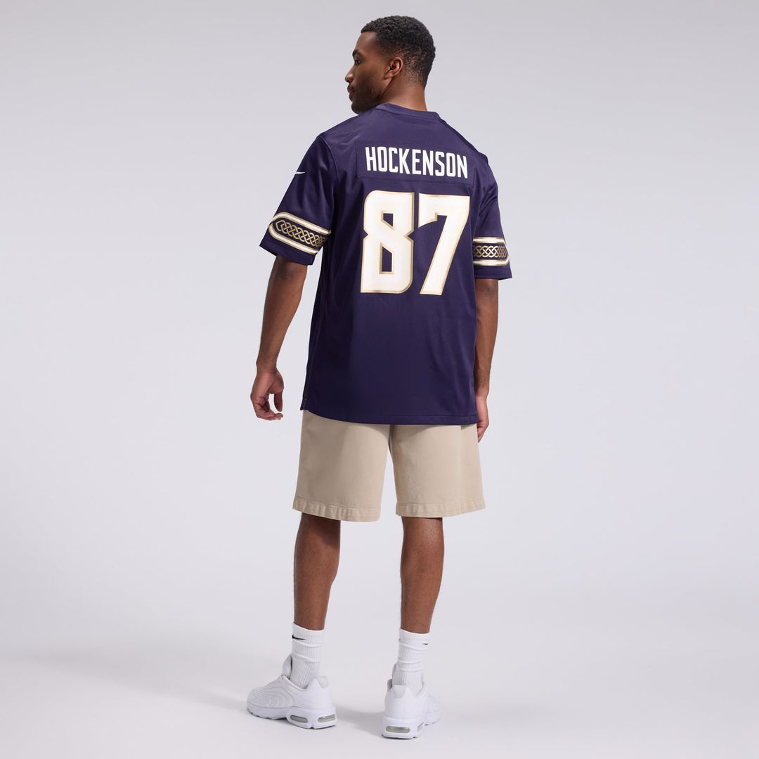 Men's Minnesota Vikings T.J. Hockenson Nike Purple 2026 Rivalries Collection Game Jersey