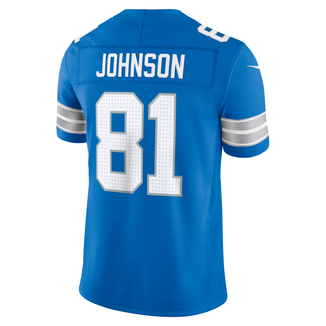 Men's Detroit Lions Calvin Johnson Nike Blue Vapor F.U.S.E. Stitched Retired Limited Jersey