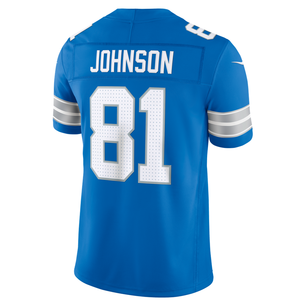 Men's Detroit Lions Calvin Johnson Nike Black Alternate Vapor F.U.S.E. Stitched Retired Limited Jersey