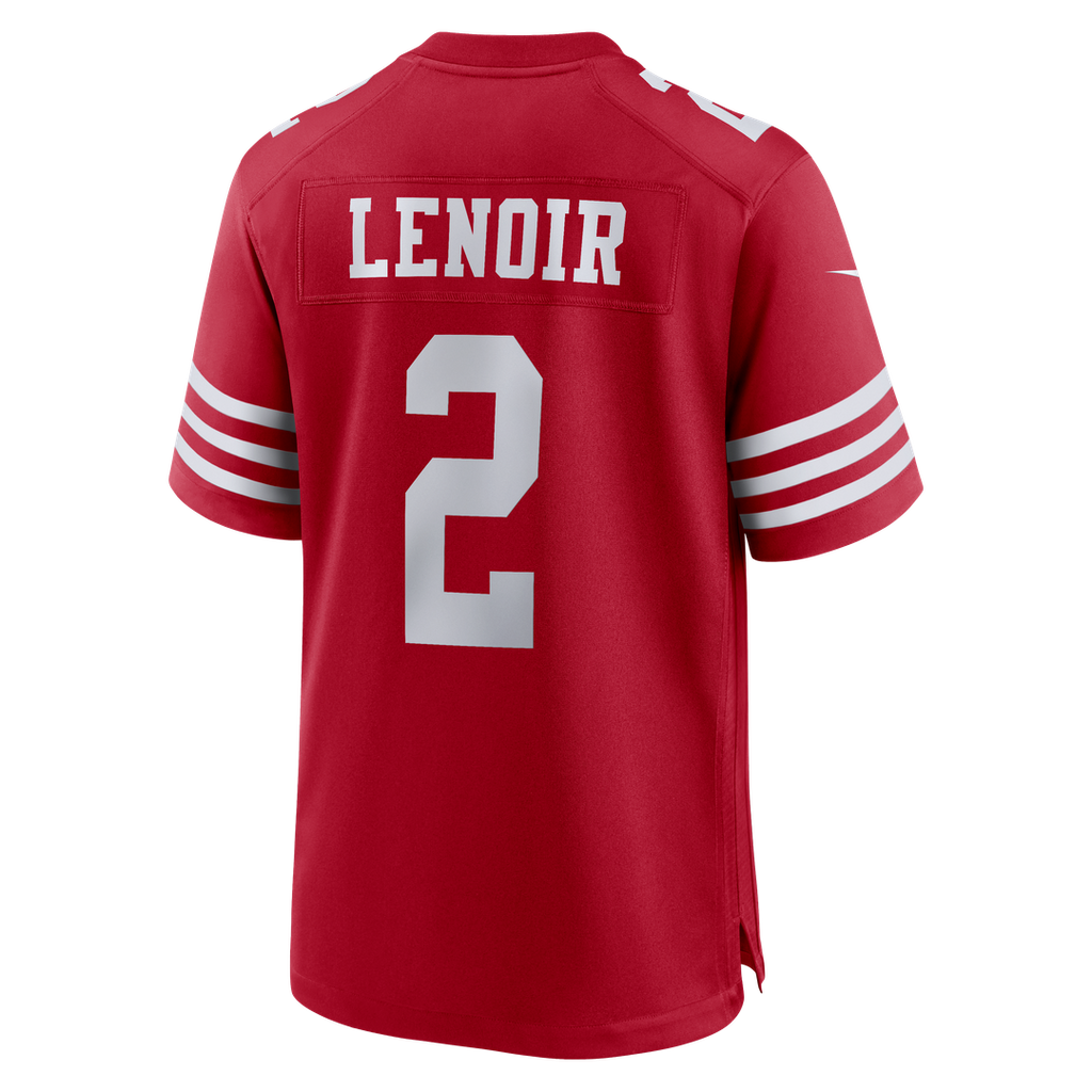 Men's San Francisco 49ers Deommodore Lenoir Nike  Scarlet  Game Jersey