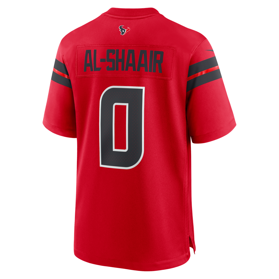 Men's Houston Texans Azeez Al-Shaair Nike  Navy Team Game Jersey