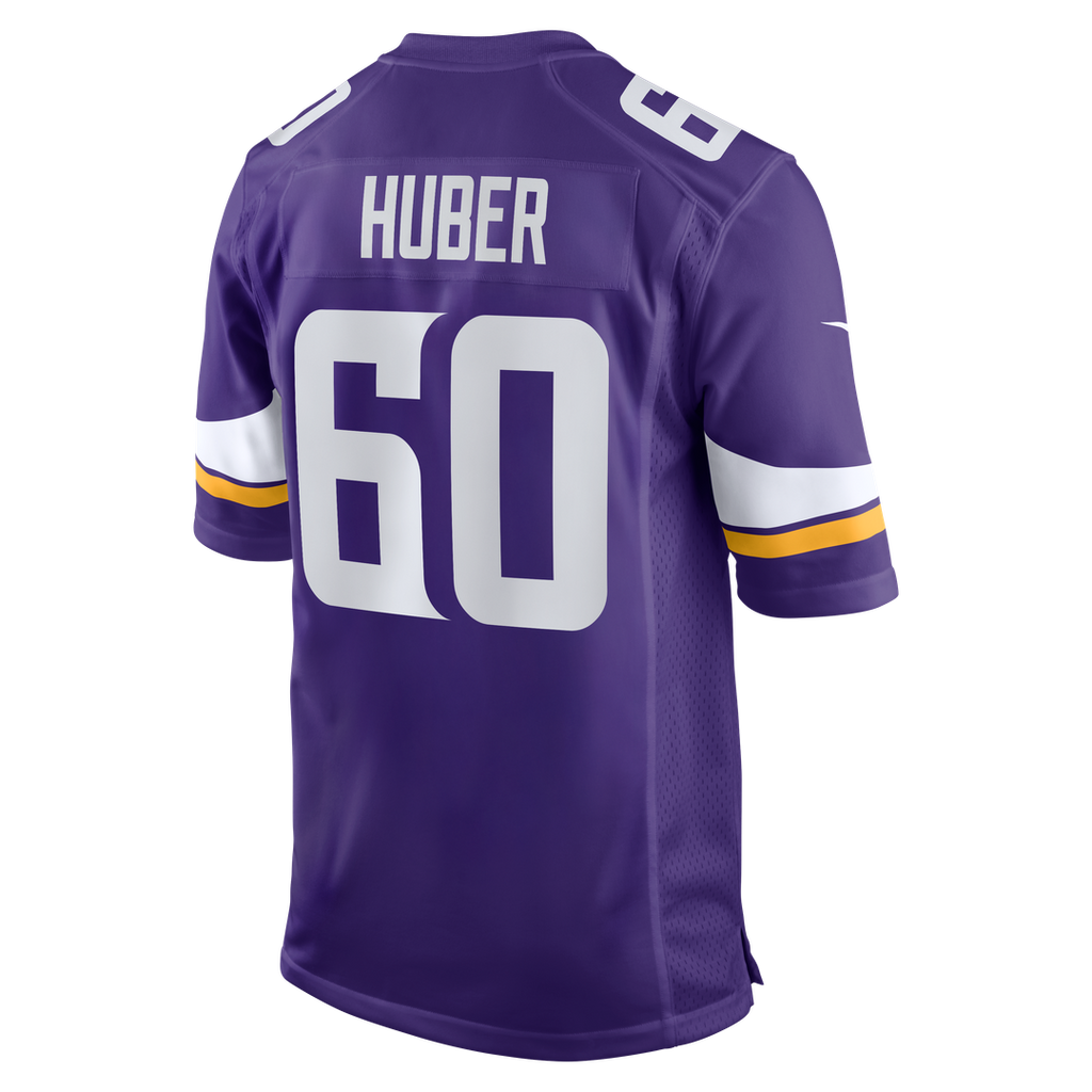 Men's Minnesota Vikings Joe Huber Nike  Purple Team Game Jersey