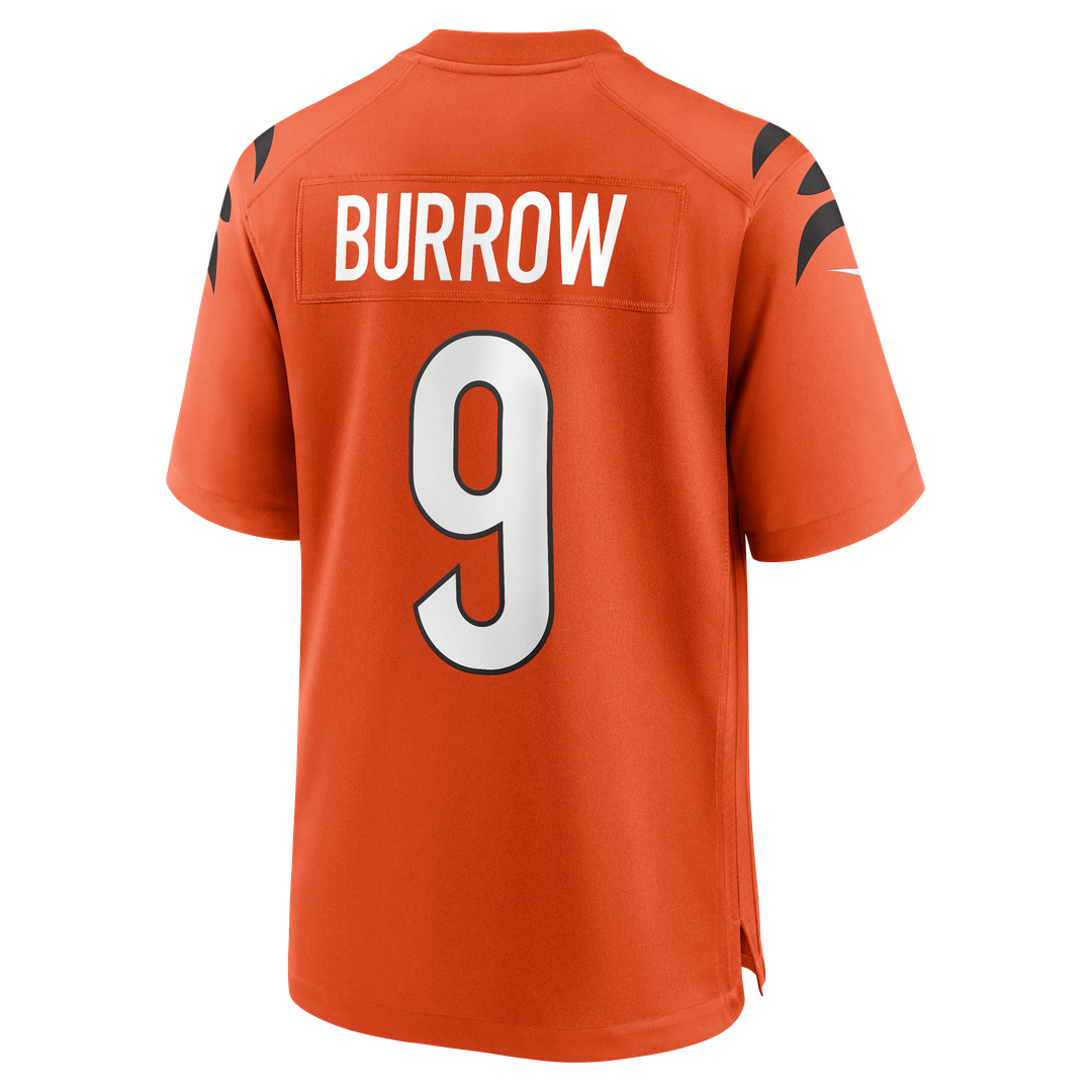 Men's Cincinnati Bengals Joe Burrow Nike Orange Alternate Game Jersey