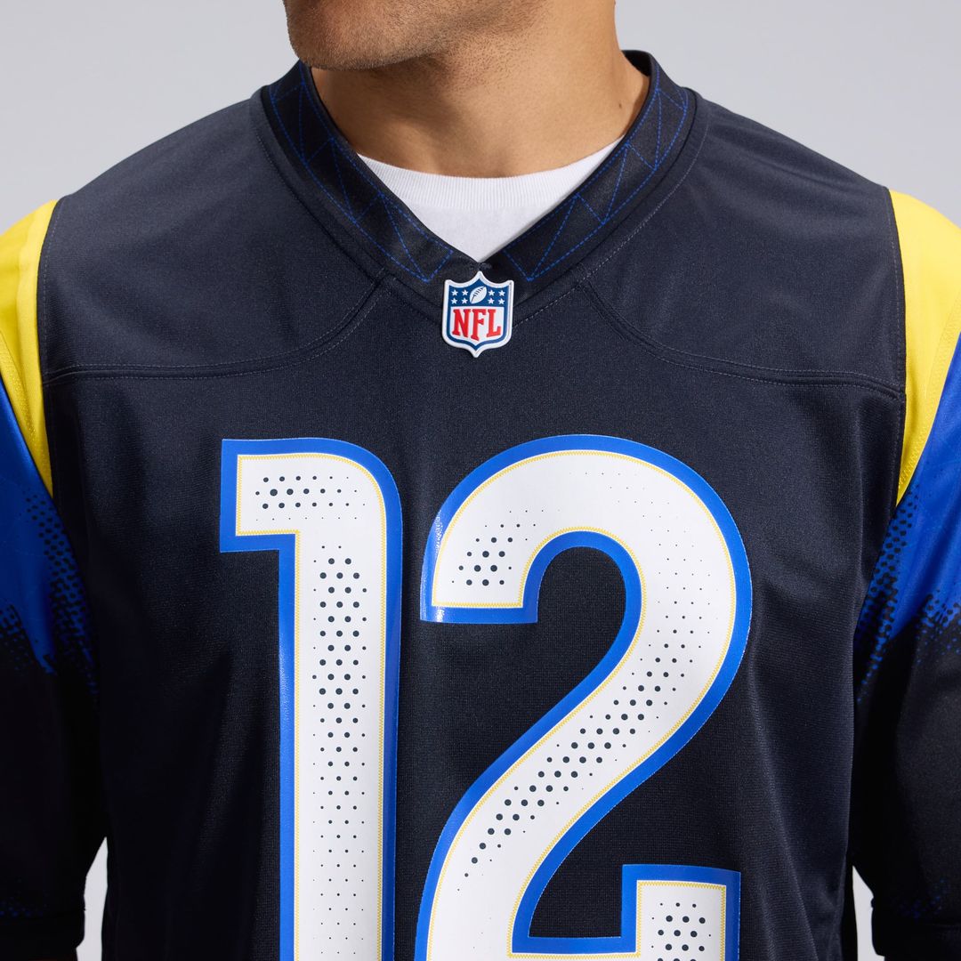 Men's Los Angeles Rams Puka Nacua Nike Dark Blue Rivalries Collection Game Jersey