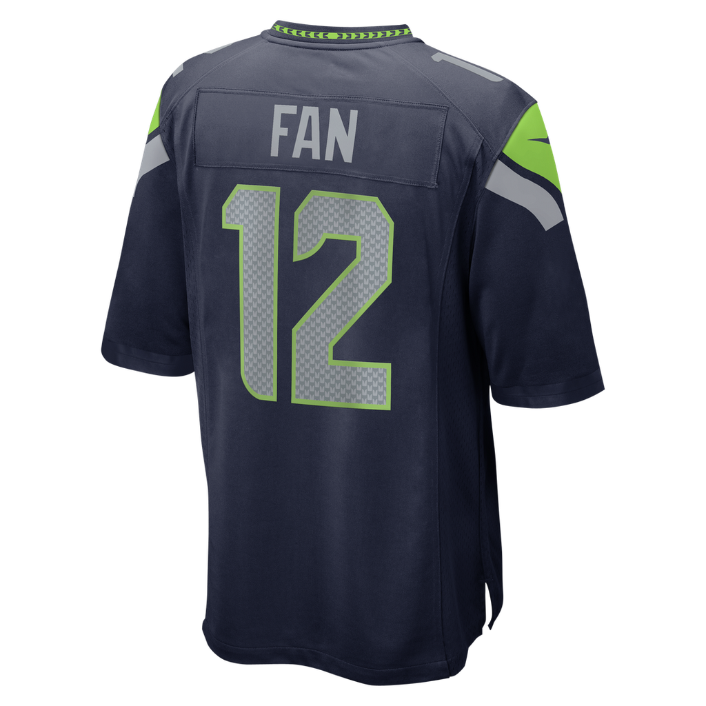 Men's Seattle Seahawks 12s Nike  College Navy Team Game Jersey