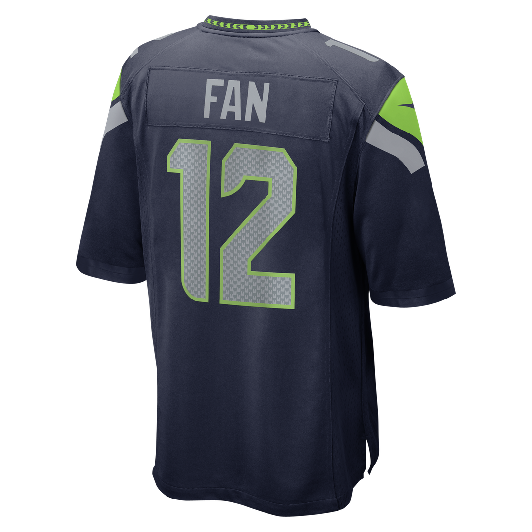Men's Seattle Seahawks 12s Nike  College Navy Team Game Jersey