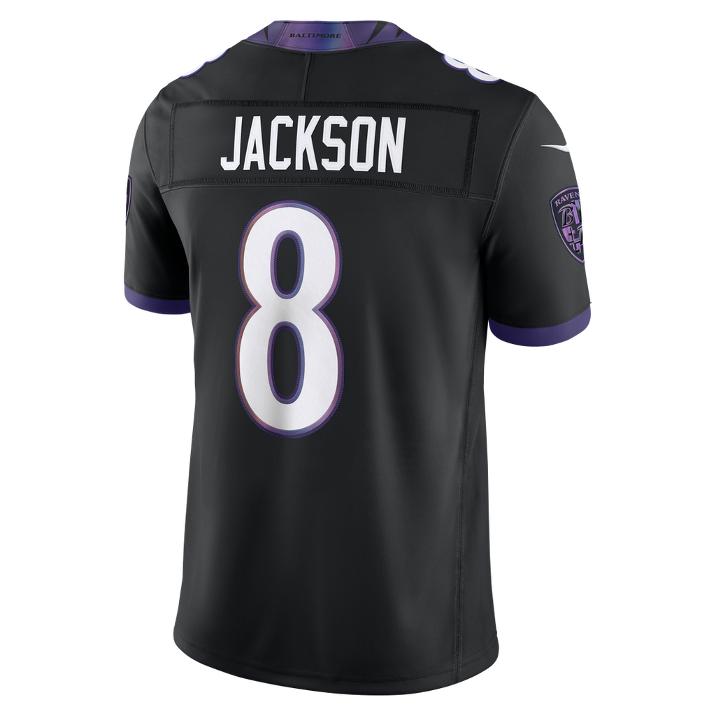 Men's Baltimore Ravens Lamar Jackson Nike Purple Team Vapor F.U.S.E. Stitched Limited Jersey