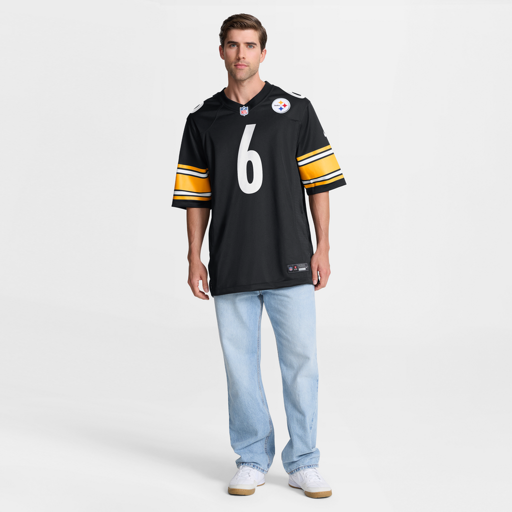 Men's Pittsburgh Steelers Patrick Queen Nike Gold Alternate 1933 Throwback Game Jersey