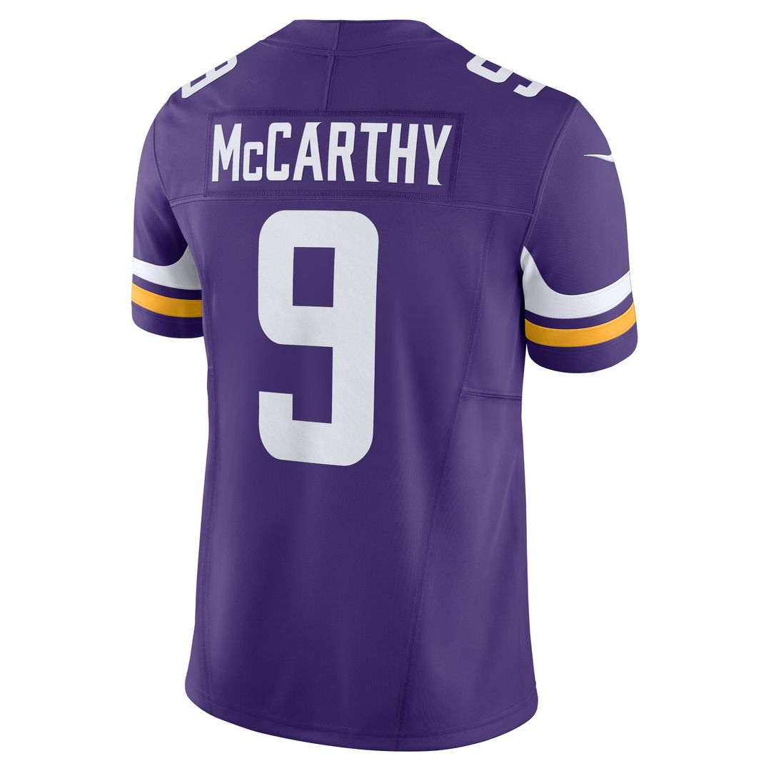 Men's Minnesota Vikings J.J. McCarthy Nike White Vapor F.U.S.E. Limited Jersey