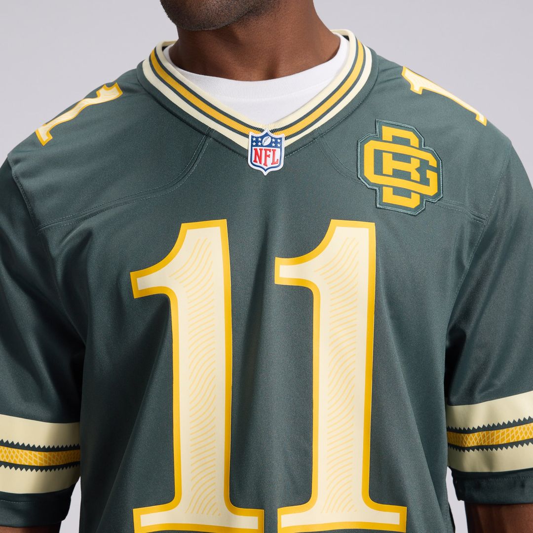 Men's Green Bay Packers Jayden Reed Nike Green 2026 Rivalries Collection Game Jersey