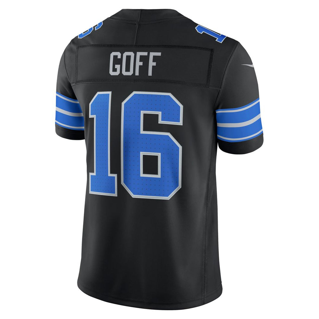 Men's Detroit Lions Jared Goff Nike Blue Team Vapor F.U.S.E. Stitched Limited Jersey