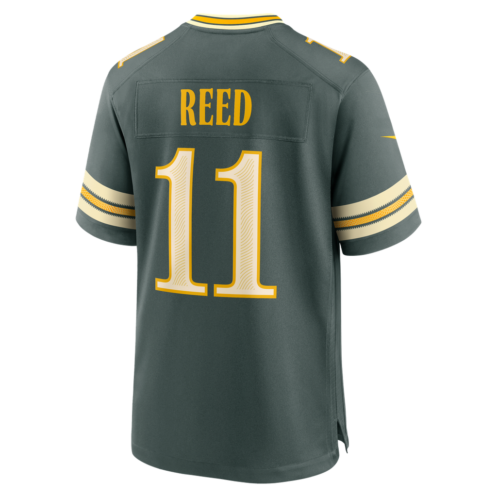 Men's Green Bay Packers Jayden Reed Nike Green 2026 Rivalries Collection Game Jersey
