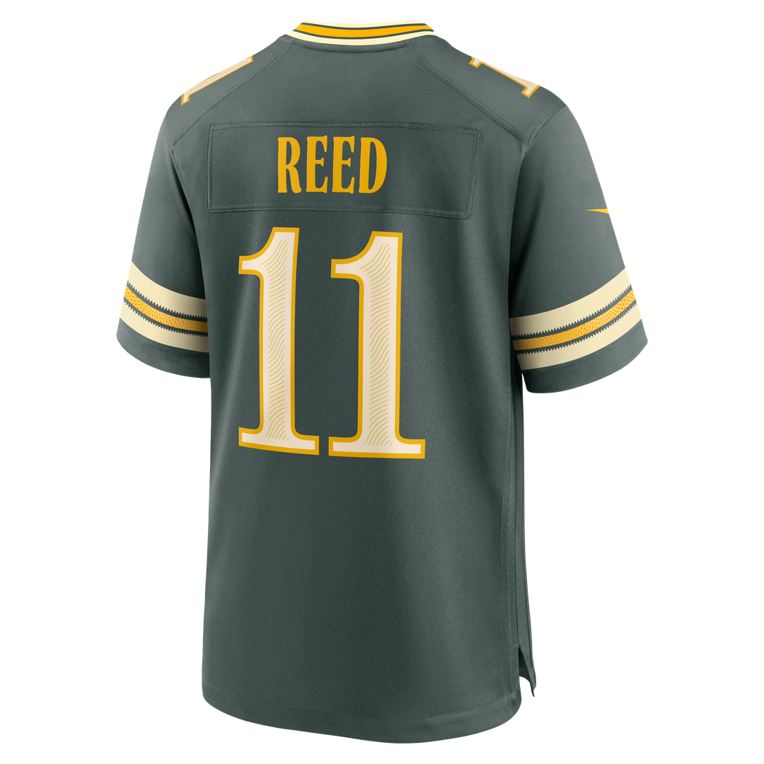 Men's Green Bay Packers Jayden Reed Nike Green 2026 Rivalries Collection Game Jersey