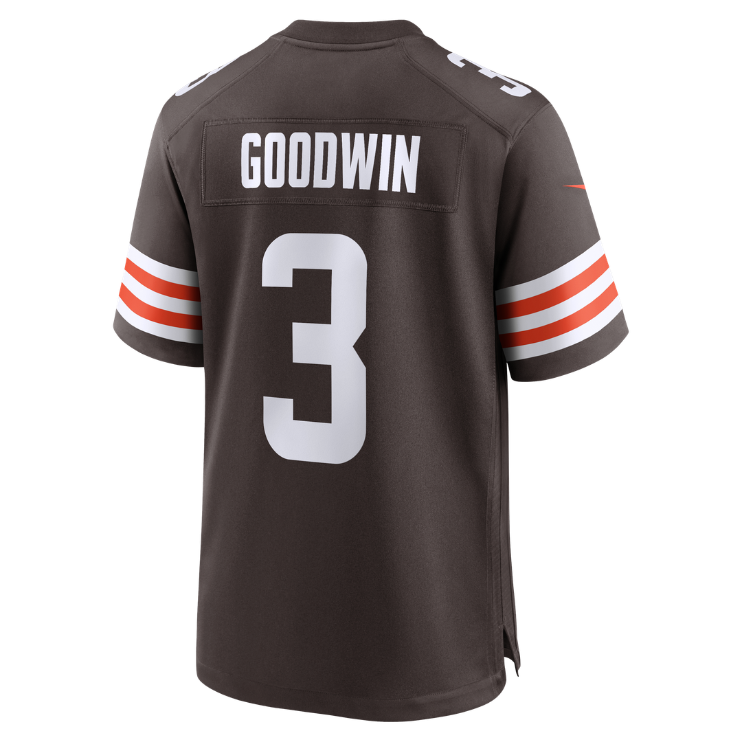 Men's Cleveland Browns Marquise Goodwin Nike  Brown Team Game Jersey