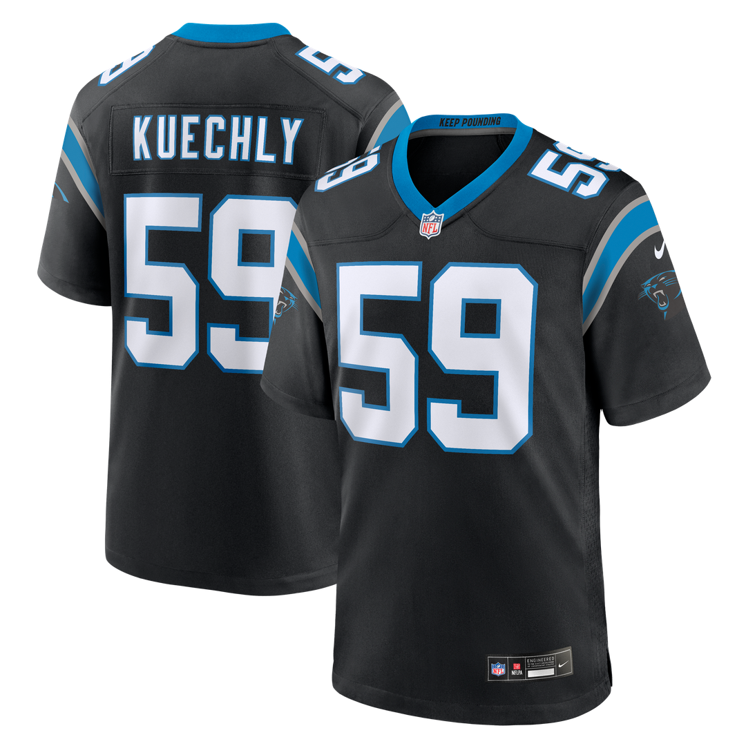 Men's Carolina Panthers Luke Kuechly Nike  Black Team Game Jersey