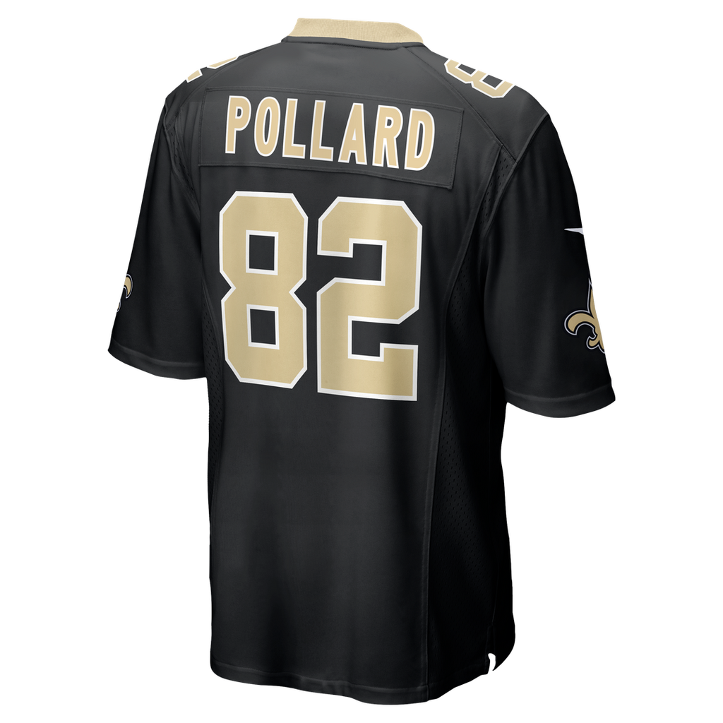 Men's New Orleans Saints Bob Pollard Nike Black Game Retired Player Jersey