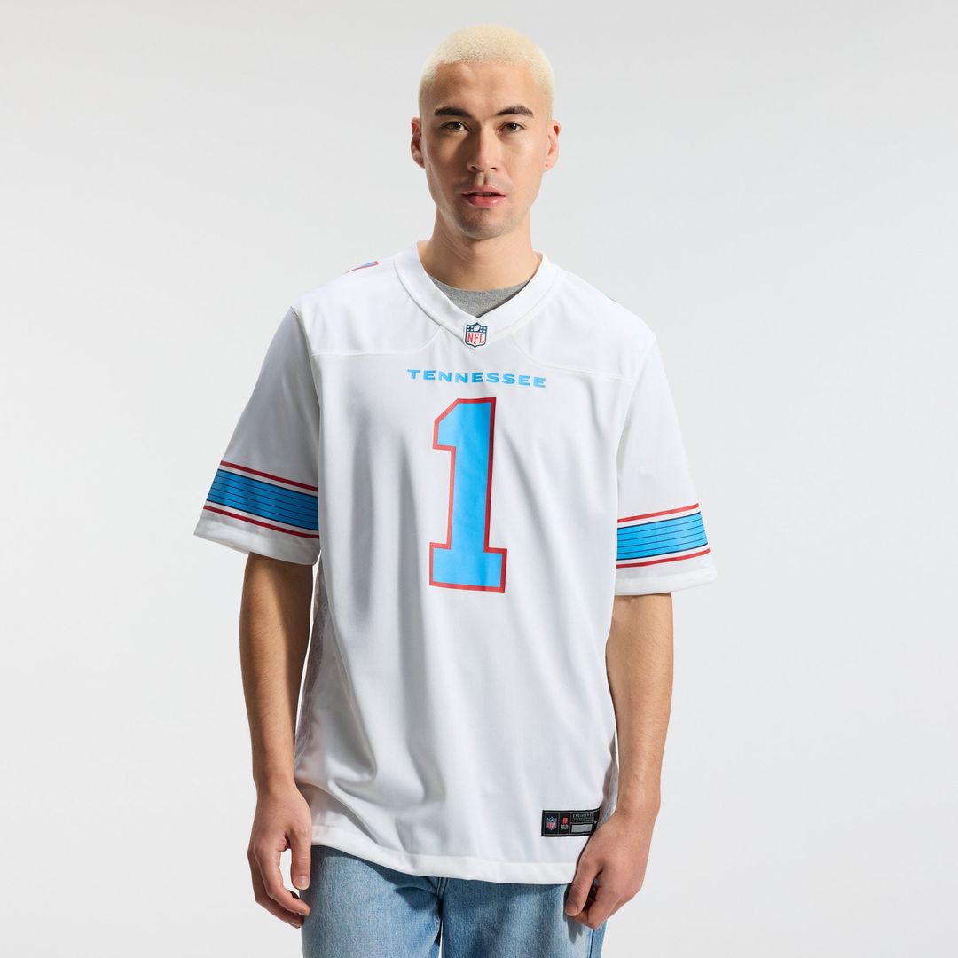 Men's Tennessee Titans Cameron Ward Nike Light Blue Game Jersey