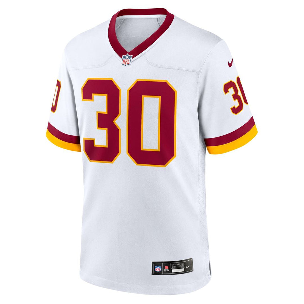 Men's Washington Commanders Austin Ekeler Nike White Game Super Bowl Era Jersey