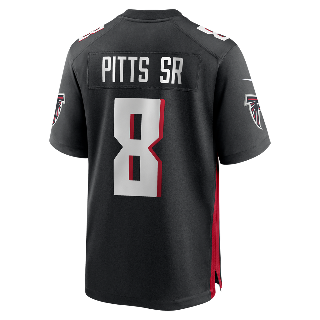 Men's Atlanta Falcons Kyle Pitts Sr. Nike Black Team  Game Jersey
