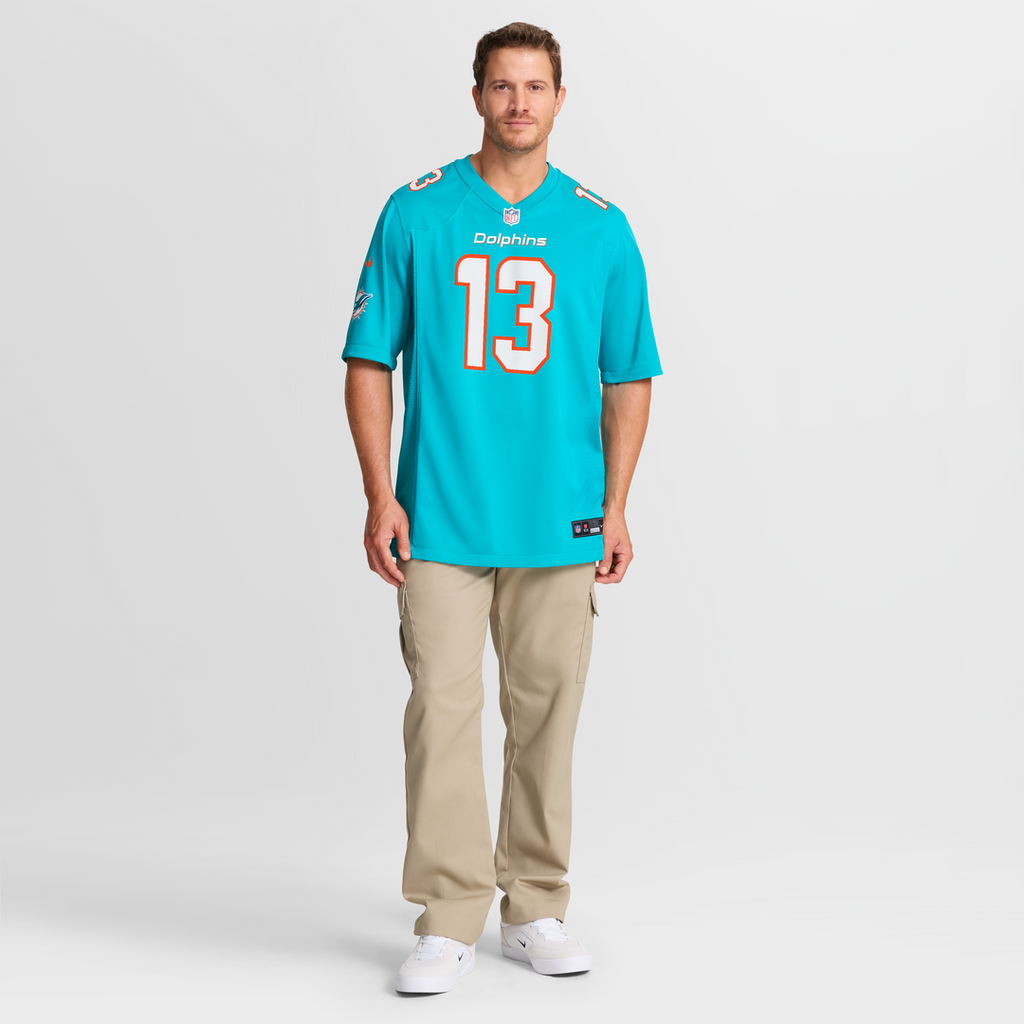 Men's Miami Dolphins Dan Marino Nike Aqua Game Retired Player Jersey