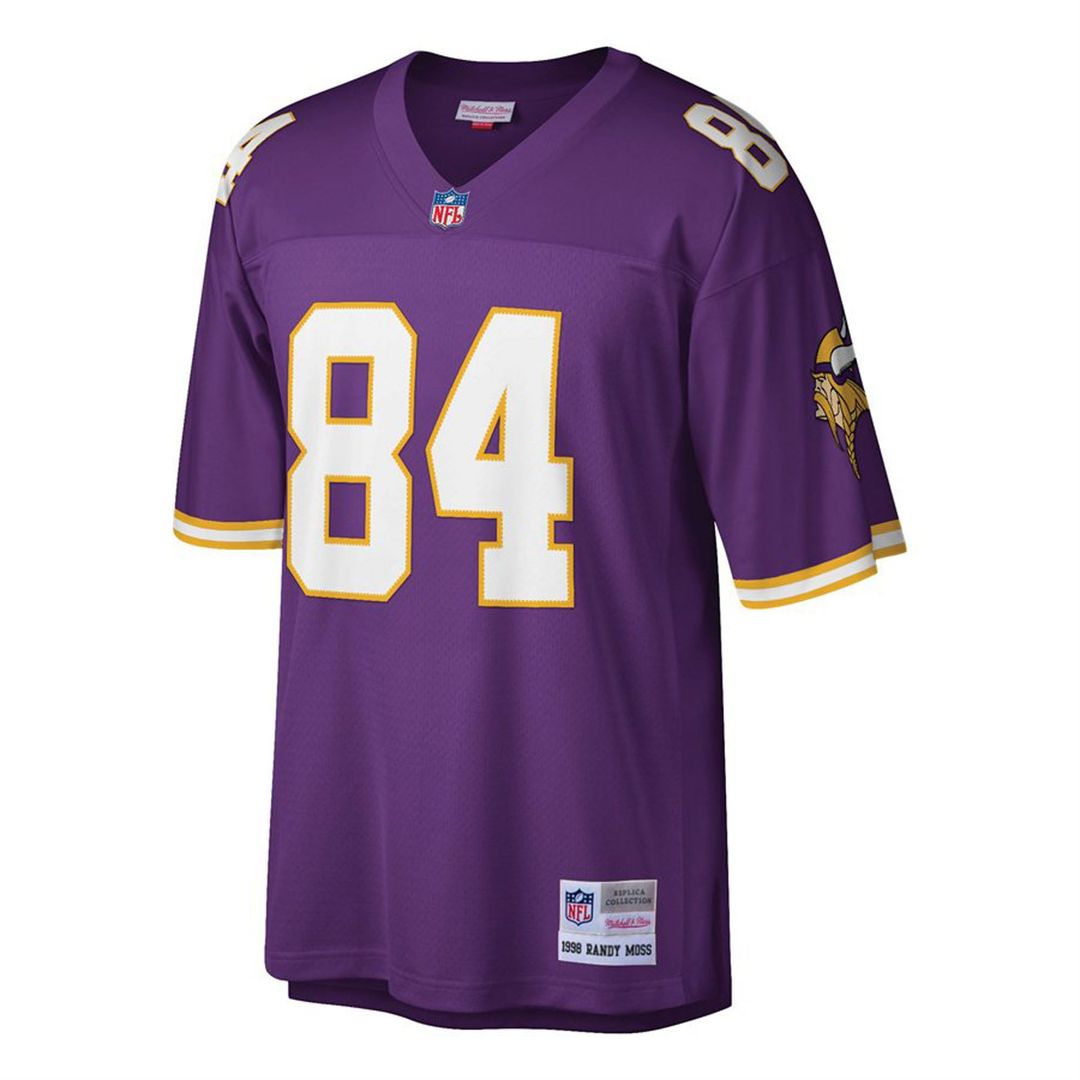 Men's Minnesota Vikings Randy Moss Mitchell & Ness White Big & Tall 1998 Legacy Retired Player Jersey