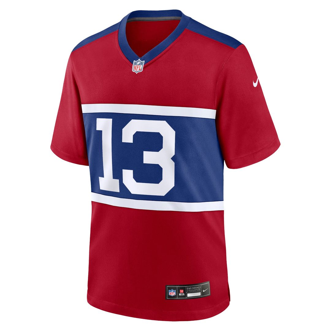 Men's New York Giants Jalin Hyatt Nike Century Red Alternate Player Game Jersey