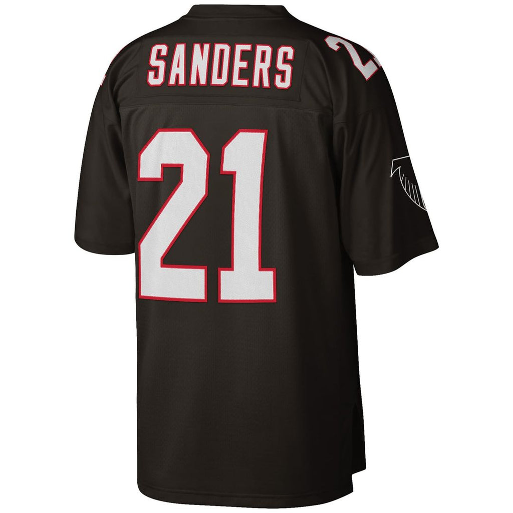 Men's Atlanta Falcons Deion Sanders Mitchell & Ness White Big & Tall 1992 Retired Player Replica Jersey