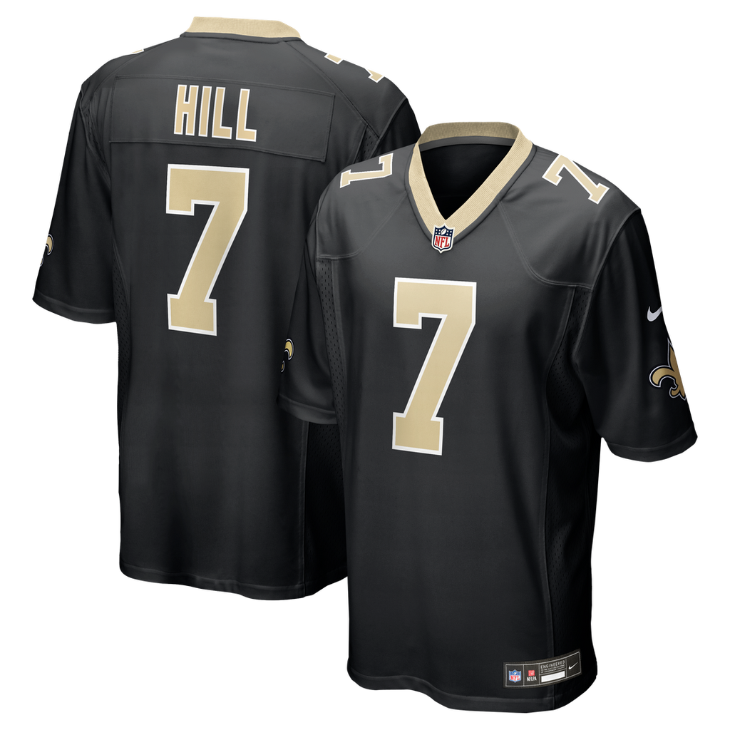 Men's New Orleans Saints Taysom Hill Nike Black Game Jersey