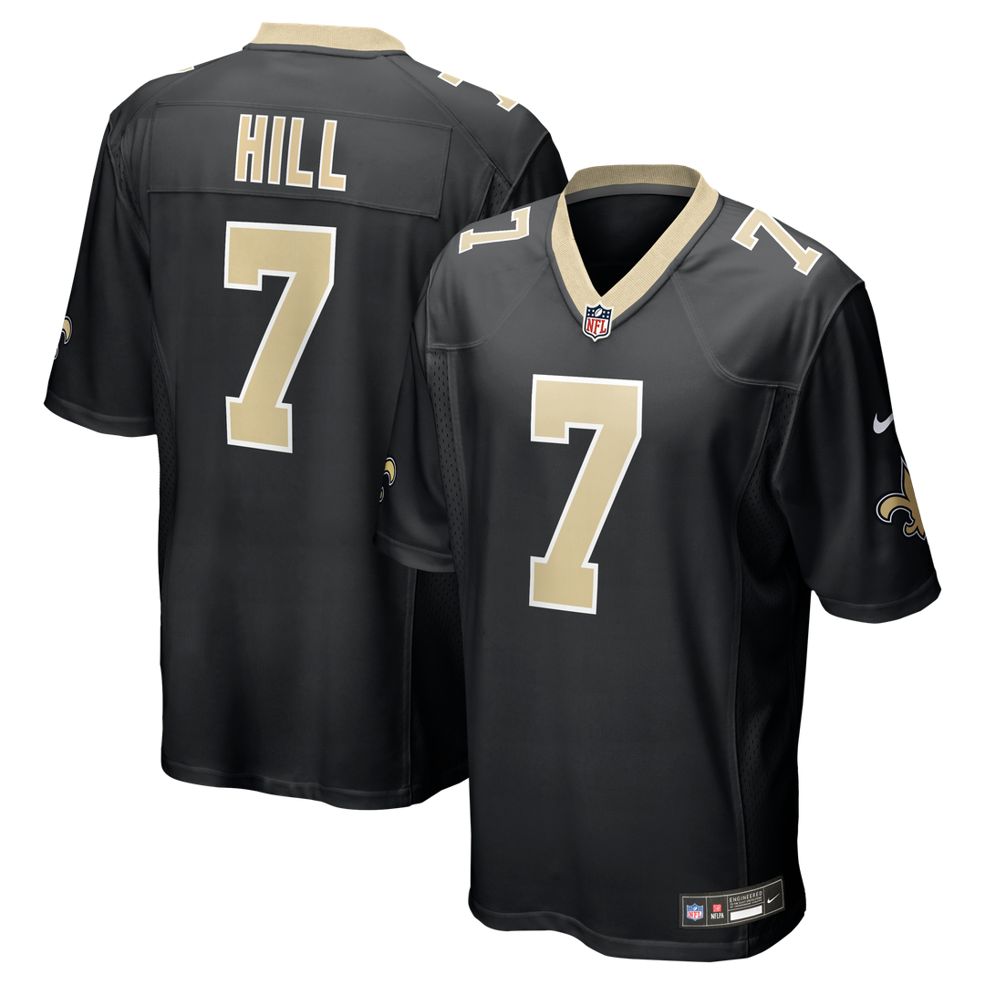 Men's New Orleans Saints Taysom Hill Nike Black Game Jersey