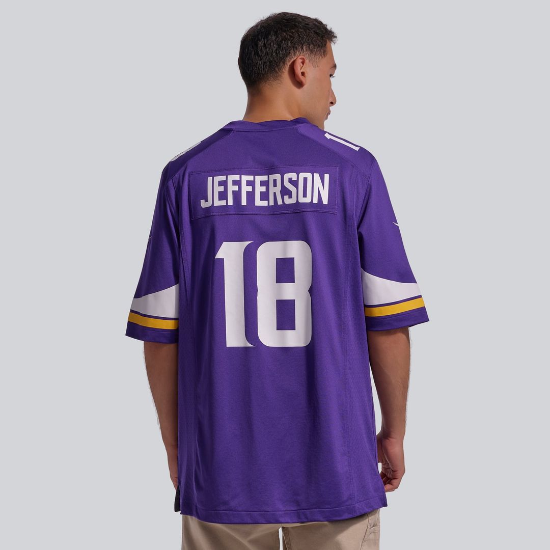 Men's Minnesota Vikings Justin Jefferson Nike Purple Player Game Jersey