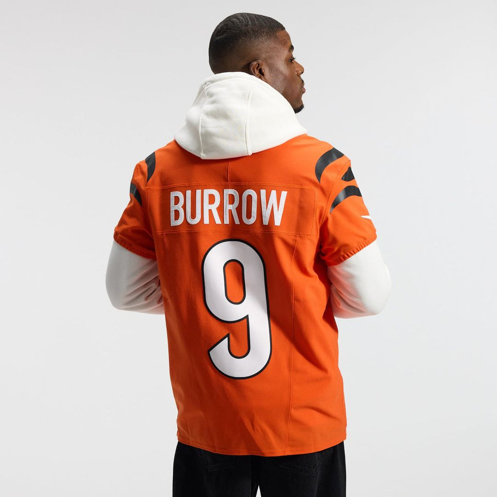 Men's Cincinnati Bengals Joe Burrow Nike Orange Team Vapor F.U.S.E. Elite Jersey