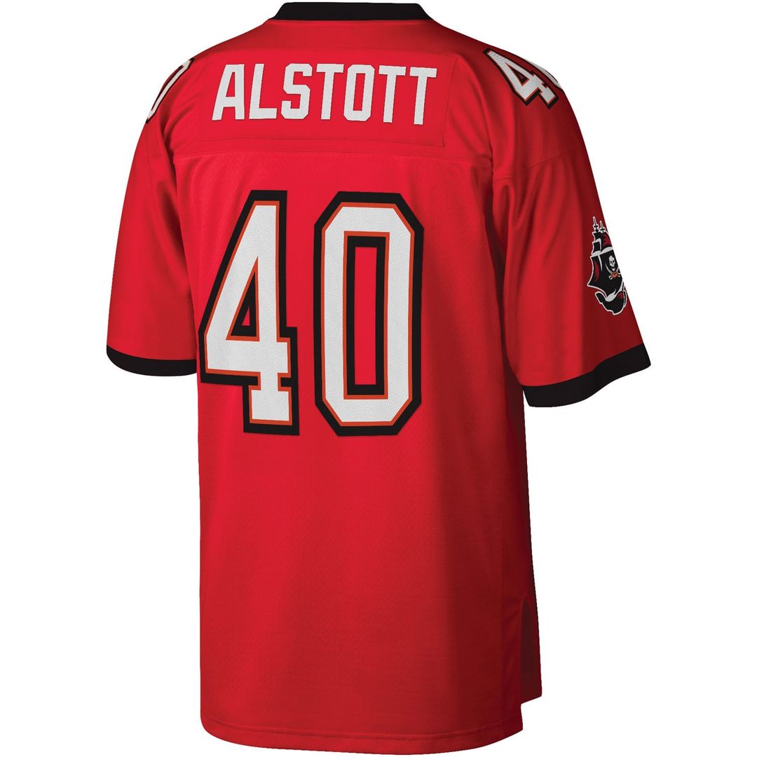 Men's Tampa Bay Buccaneers Mike Alstott Mitchell & Ness Red Legacy Replica Jersey