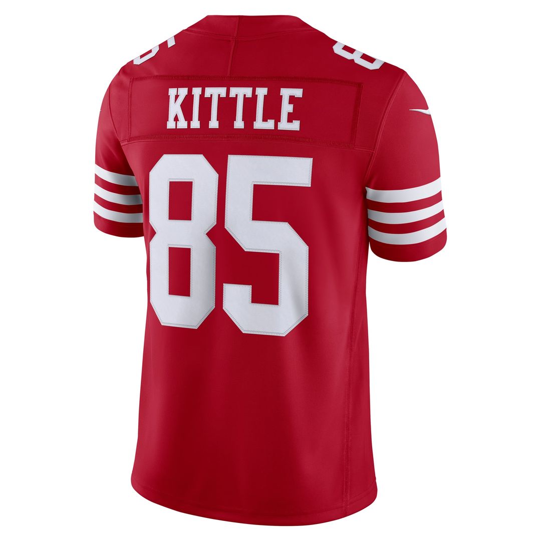 Men's San Francisco 49ers George Kittle Nike Scarlet Team Vapor F.U.S.E. Stitched Limited Jersey