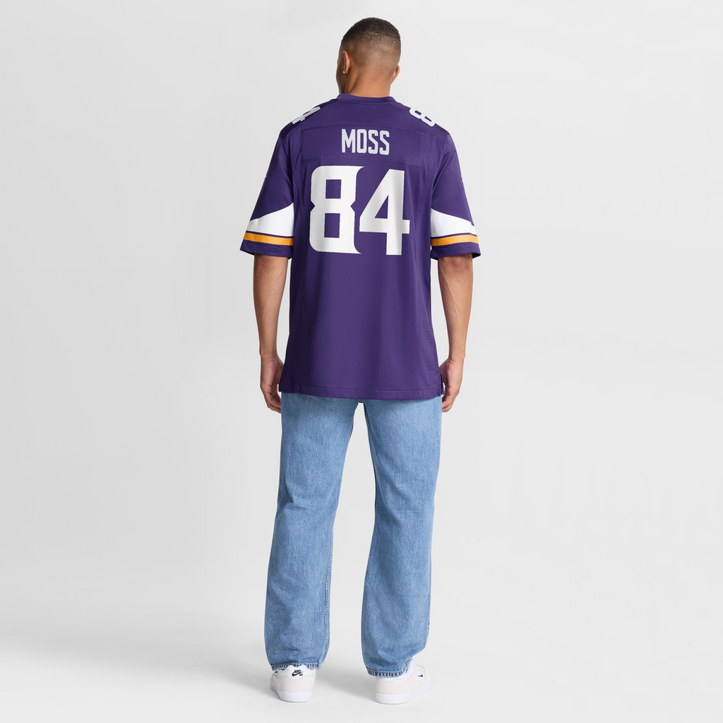 Men's Minnesota Vikings Randy Moss Nike Purple Game Retired Player Jersey