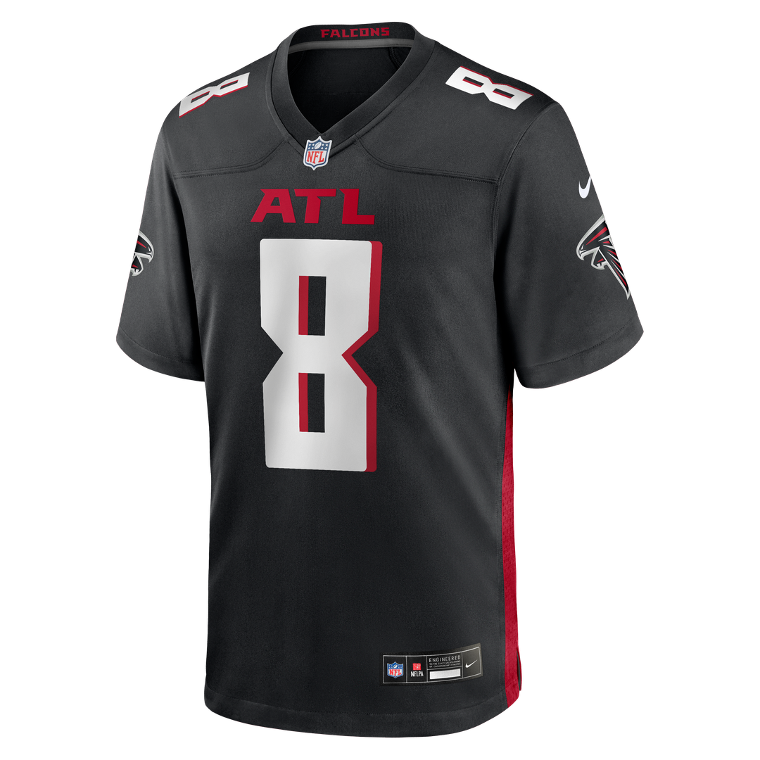 Men's Atlanta Falcons Kyle Pitts Sr. Nike Black Team  Game Jersey