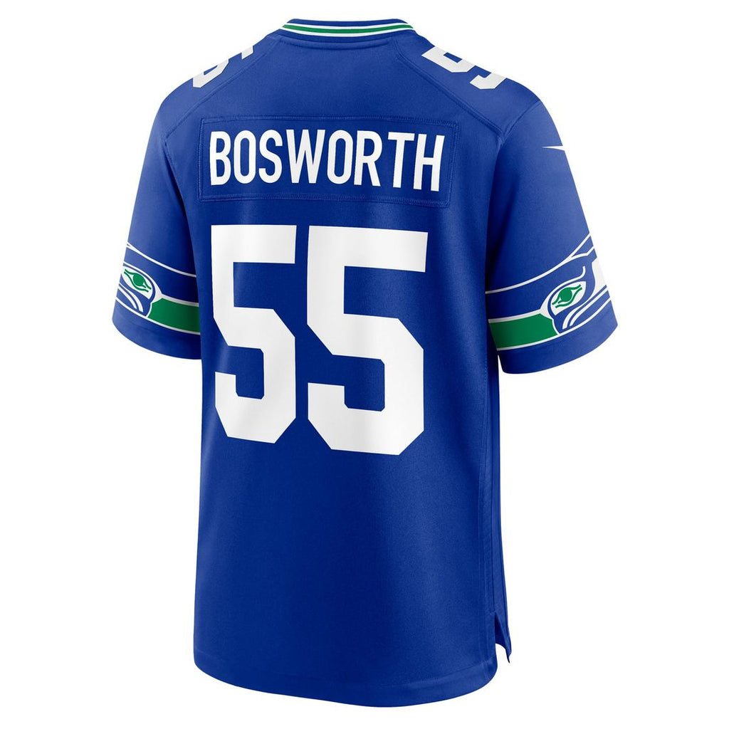 Men's Seattle Seahawks Brian Bosworth Nike Royal Retired Player Alternate Game Jersey