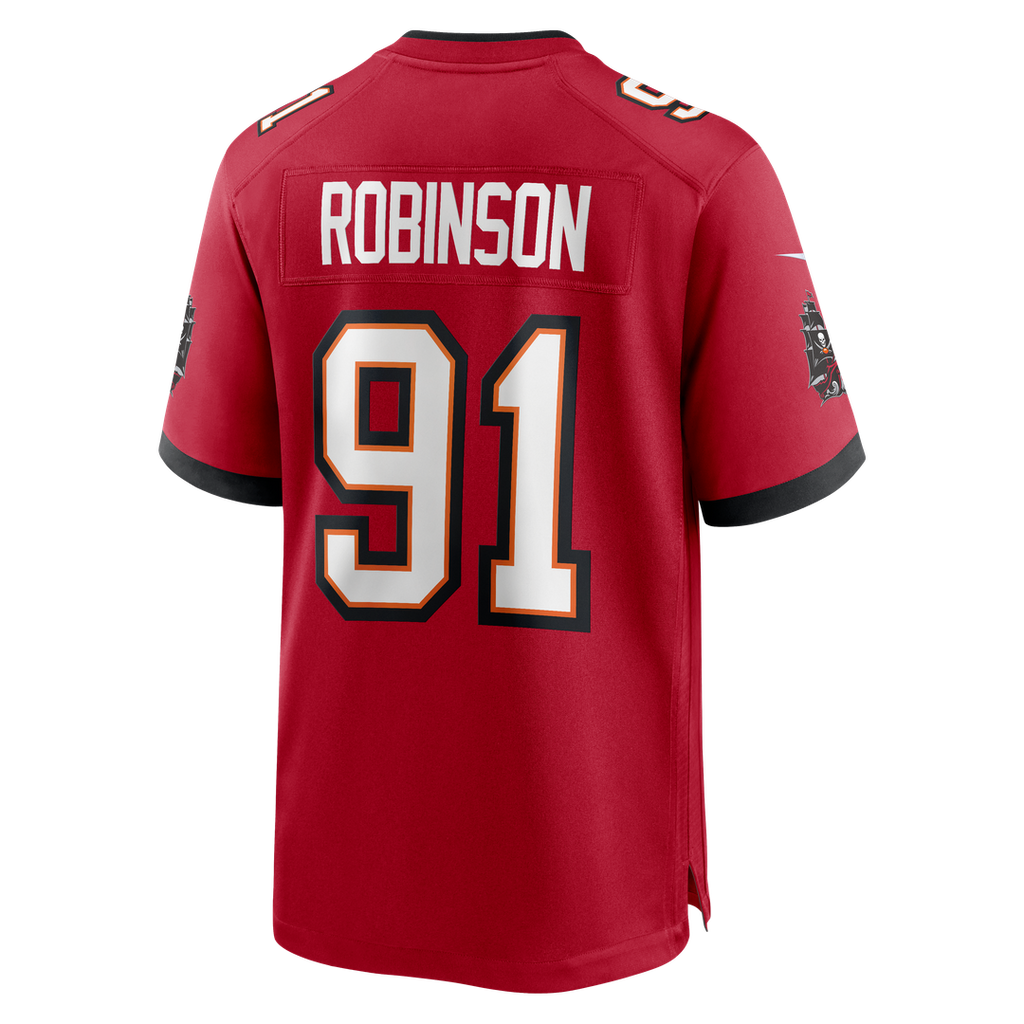 Men's Tampa Bay Buccaneers A'Shawn Robinson Nike Red Team Game Jersey